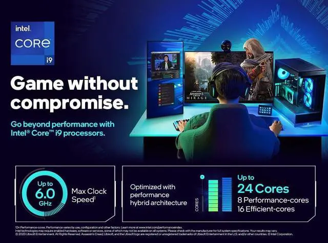 Alt view image 2 of 3 - Intel Core i9-14900KF 24-Core Desktop Processor Up to 6.0GHz BX8071514900KF