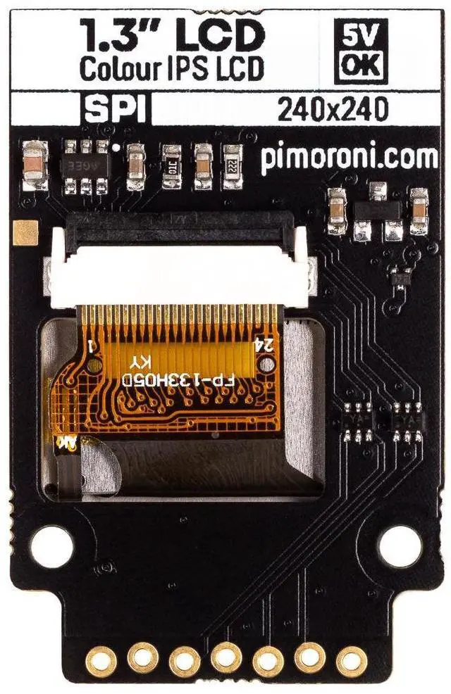 Alt view image 2 of 2 - Pimoroni 1.3" SPI Colour Square LCD (240x240) Breakout PIM476