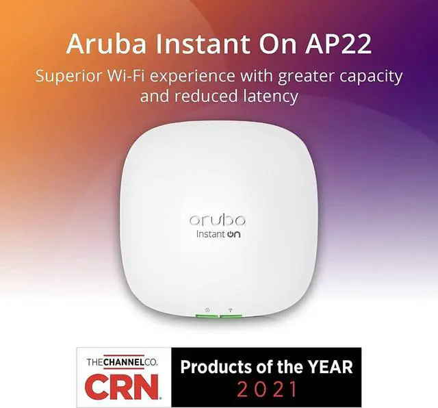 Alt view image 2 of 6 - HPE Instant On AP22 Wi-Fi 6 802.11ax Dual Band Wireless Access Point 3-Pack