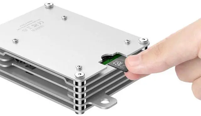 Alt view image 5 of 7 - AAAwave Raspberry Pi Aluminum Case w/ Laminated Frame and Heat Sink Combo Kit