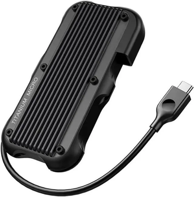 Alt view image 2 of 7 - Titanium Micro Mercury 4TB External SSD Up to 1000MB/S NVMe USB 3.2 Type C