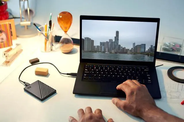 Alt view image 6 of 6 - WD 1TB My Passport Portable External Hard Drive - Black USB 3.1/USB 3.0
