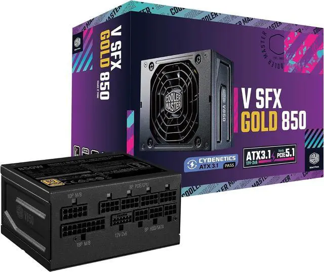 Main image of Cooler Master V850 SFX Gold 850W PSU Fully Modular ATX 3.1, 80 Plus Gold (Black)