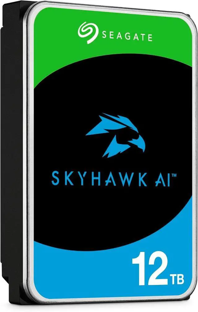Alt view image 2 of 7 - Seagate Skyhawk AI 12TB 3.5 Inch SATA 6Gb/s 256MB Cache Video Internal HDD