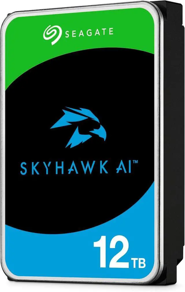Alt view image 3 of 7 - Seagate Skyhawk AI 12TB 3.5 Inch SATA 6Gb/s 256MB Cache Video Internal HDD