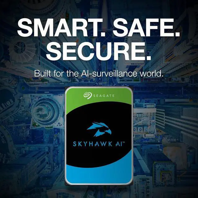 Alt view image 4 of 7 - Seagate Skyhawk AI 12TB 3.5 Inch SATA 6Gb/s 256MB Cache Video Internal HDD