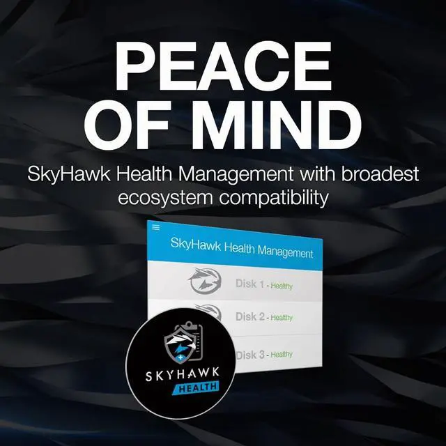 Alt view image 7 of 7 - Seagate Skyhawk AI 12TB 3.5 Inch SATA 6Gb/s 256MB Cache Video Internal HDD