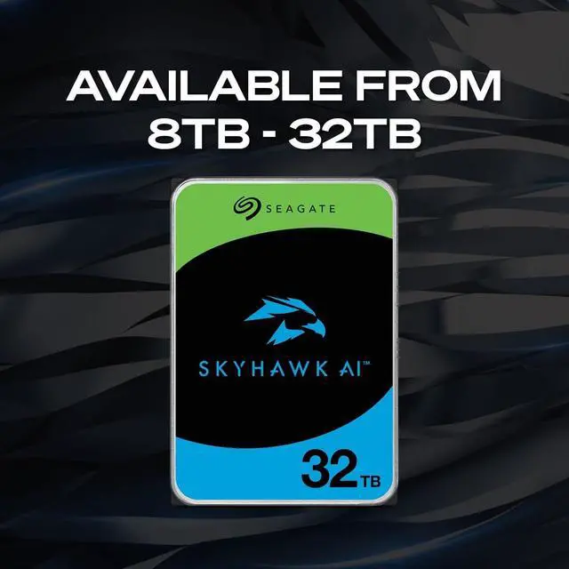 Alt view image 2 of 6 - Seagate Skyhawk AI 8TB 7200RPM 256MB Cache SATA 6.0Gb/s 3.5" Internal HDD
