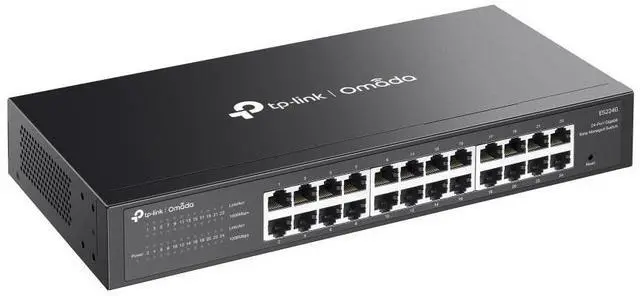 Alt view image 4 of 7 - TP-Link ES224G | Omada 24-Port 1000Mbps Gigabit Easy Managed Desktop Switch