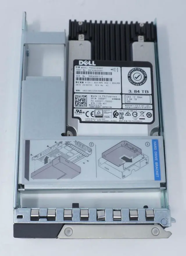 Alt view image 2 of 2 - (NOT FOR HOME PC!) PX05SVB384Y 03DDFT Dell 3.84TB Hybrid 3.5" SAS SFF 12G MU SSD Server G14