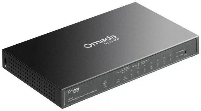 Alt view image 4 of 7 - TP-Link ES210GP | Omada 10-Port Gigabit Easy Managed Switch | 8-Port PoE+