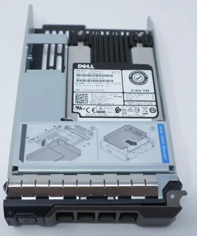 Main image of (NOT FOR HOME PC!) Dell PX05SRB384Y XCRDV Dell 3.84TB 12Gb/s RI SAS SSD Hybrid 3.5" Drive G13