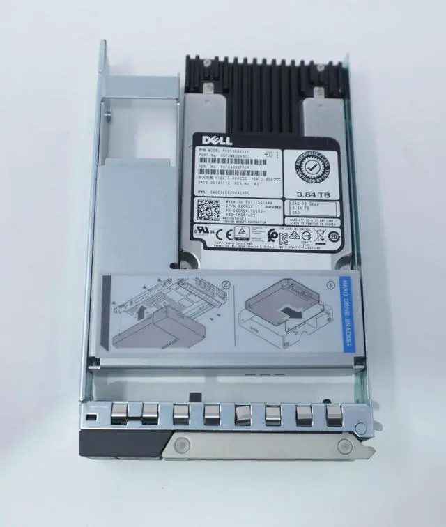 Alt view image 2 of 2 - (NOT FOR HOME PC!) Dell PX05SRB384Y XCRDV Dell 3.84TB 12Gb/s RI SAS SSD Hybrid 3.5" Drive G14