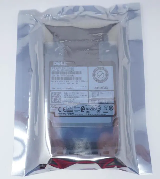 Alt view image 2 of 3 - (NOT FOR HOME PC!) Dell 480GB SAS 2.5" 12G MLC RI SSD PX05SRB04BY SDFAM83DAB01 Gen13