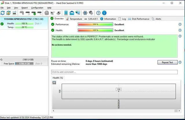 Alt view image 3 of 3 - (NOT FOR HOME PC!) Dell 2WVYG 1.92TB 12G 2.5"SAS Mixed Use SSD KPM5XVUG1T92 R440 R7425 3220 MD3200