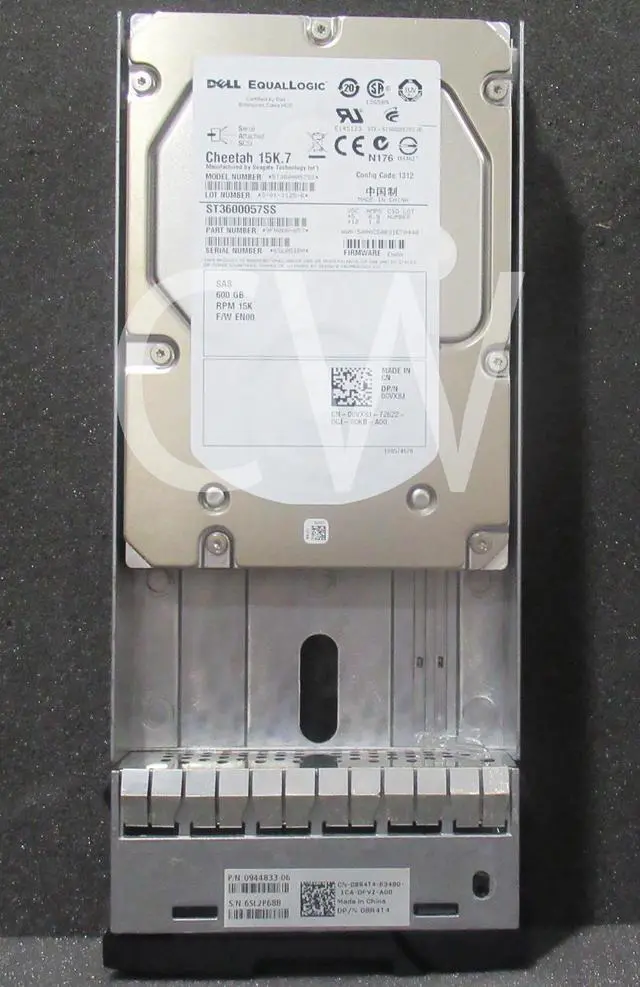 Main image of (NOT FOR HOME PC!) Dell EQL 0VX8J ST3600057SS 600GB 15KRPM 6Gb/s SAS 3.5" Hard Drive PS6000 W/Caddy