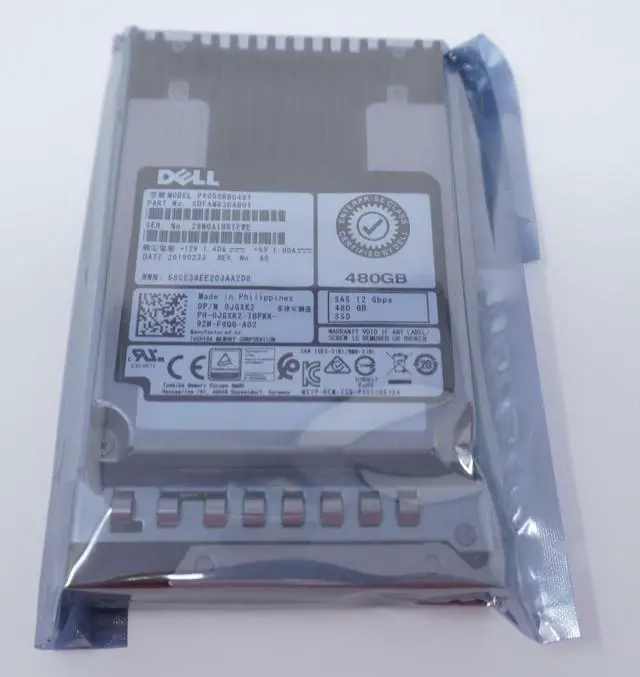 Alt view image 2 of 2 - (NOT FOR HOME PC!) JGXK2 Dell 480GB SAS 2.5" 12G MLC RI SSD PX05SRB04BY SDFAM83DAB01