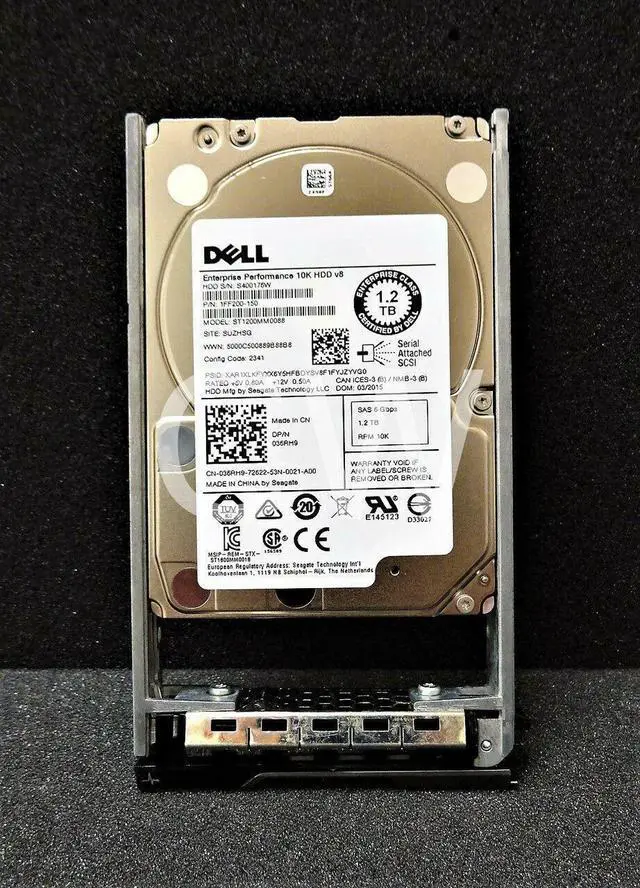 Alt view image 3 of 4 - (NOT FOR HOME PC!) 36RH9 ST1200MM0088 Dell ENTERPRISE 1.2TB 10000RPM 6Gbps 2.5" SAS HDD Hard Drive