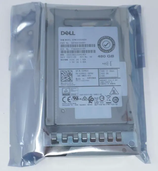Main image of (NOT FOR HOME PC!) Dell 3PR5C 480GB 12Gb/s SAS 2.5" Enterprise SSD KPM5XVUG480G