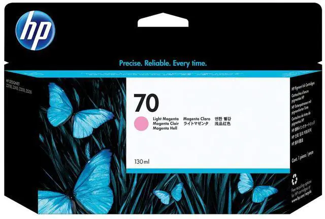 Main image of HP 70 130-ml Light Magenta DesignJet Ink Cartridge, C9455A