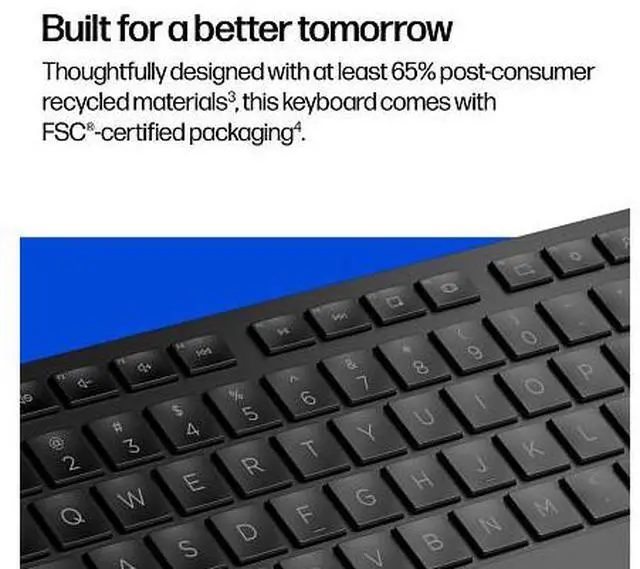 Alt view image 6 of 7 - HP Multi-Device Dual-Mode Keyboard with Palm Rest 580K