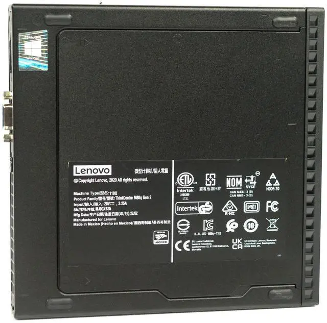Alt view image 7 of 7 - Lenovo ThinkCentre M80q G2 Tiny Desktop i5-10400T 16GB 512GB M.2 Windows 11 Pro
