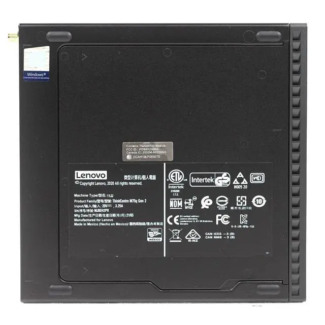 Alt view image 7 of 7 - Lenovo ThinkCentre M75q G2 Tiny Desktop Ryzen 5 PRO 5650GE 16GB 512GB Win 11 Pro