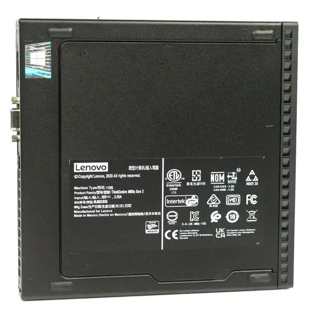 Alt view image 7 of 7 - Lenovo ThinkCentre M80q G2 Tiny Desktop i5-10400T 32GB 512GB M.2 Windows 11 Pro