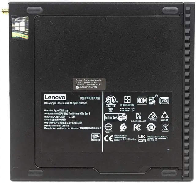 Alt view image 5 of 7 - Lenovo ThinkCentre M70q G2 Tiny Desktop i5-11400T WiFi 16GB 512GB Windows 11 Pro