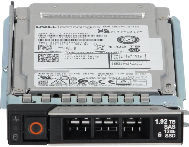 Alt view image 2 of 5 - (NOT FOR HOME PC!) Dell 1.92TB 12Gbps vSAS MU TLC SED 2.5 SSD KRM7VVUG1T92 (59XF2-CDL)