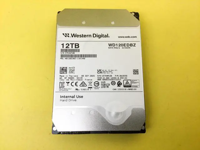 Alt view image 2 of 2 - WD 12TB 5400rpm SATA 6Gb/s 256MB 3.5in Hard Drive WD120EDBZ