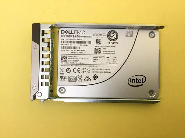 Alt view image 2 of 3 - DC29P Dell Intel D3-S4510 3.84TB SATA 6Gb/s 2.5'' SSD 0DC29P SSDSC2KB038T8R