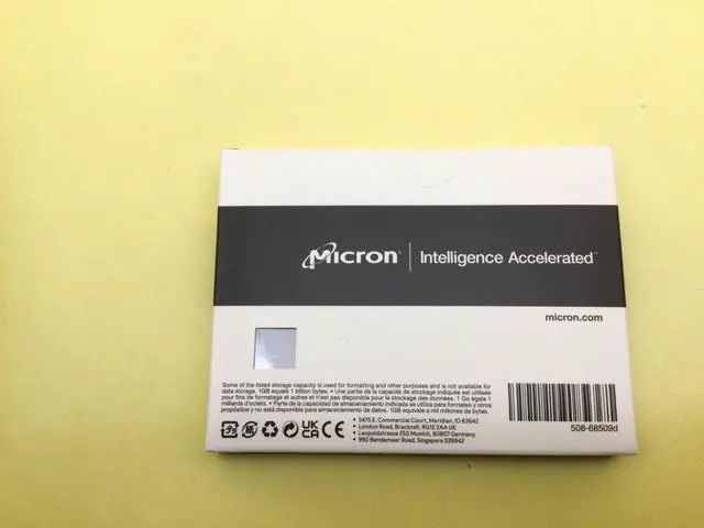 Alt view image 2 of 3 - Micron 7450 PRO 3.84 TB PCIe 4.0 NVMe 2.5" U.3 internal SSD MTFDKCC3T8TFR