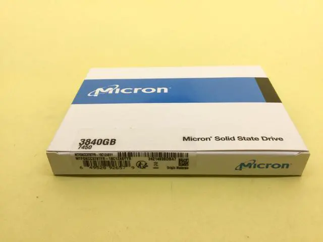 Alt view image 3 of 3 - Micron 7450 PRO 3.84 TB PCIe 4.0 NVMe 2.5" U.3 internal SSD MTFDKCC3T8TFR