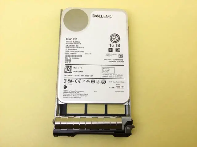 Alt view image 3 of 3 - 39XRY DELL EMC 16TB 7.2K RPM SATA 6Gbps 3.5in 512e HDD 039XRY ST16000NM005G