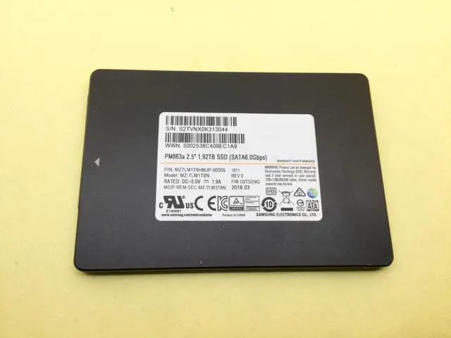 Alt view image 2 of 3 - Samsung PM863a 1.92TB SATA 6Gbps 2.5" Internal SSD MZ-7LM1T9N