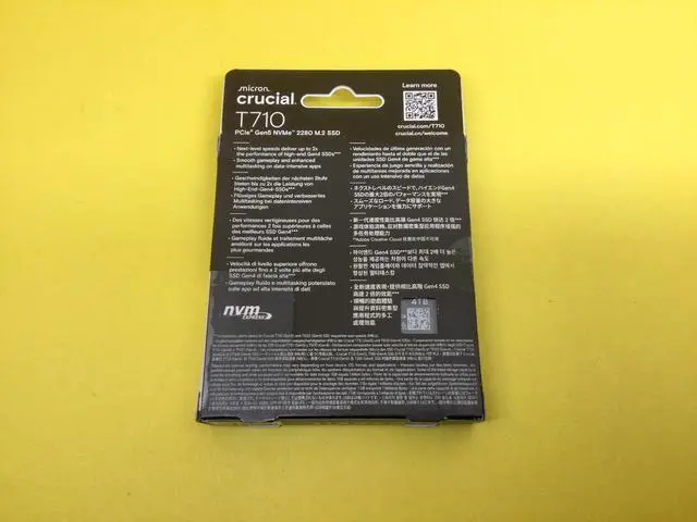 Alt view image 2 of 3 - Crucial T710 4TB PCIe Gen5 NVMe M.2 2280 Internal SSD CT4000T710SSD8 Sealed