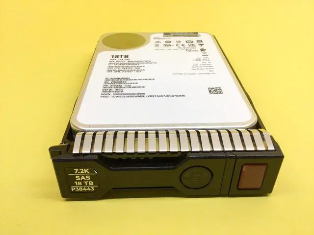 Alt view image 3 of 3 - (NOT FOR HOME PC!) P37664-B21 HPE 18TB SAS 12G 7.2K LFF SC HELIUM 512E HDD P38443-001