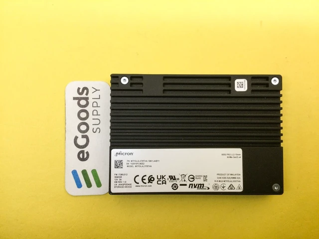 Alt view image 2 of 3 - Micron 9550 PRO 3.84TB NVMe PCIe 5.0 2.5in U.2 15mm SSD MTFDLAL3T8THA