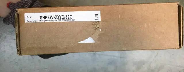 Main image of SNP8WKDYC/32G Dell 32GB 2RX4 DDR4 2933MHz RDIMM Server Memory