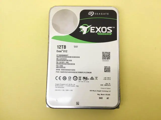 Alt view image 2 of 3 - (NOT FOR HOME PC!) Seagate Exos X12 12TB 7.2K SAS 12Gbps 3.5'' Hard Drive HDD ST12000NM0027