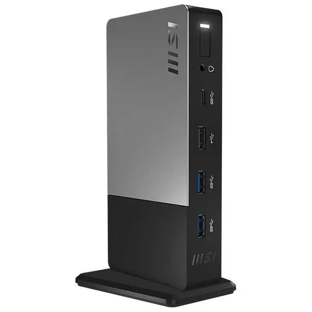 Alt view image 3 of 7 - MSI MS-1P15 USB-C Docking Station 4K HDMI DisplayPort LAN 120W Adapter