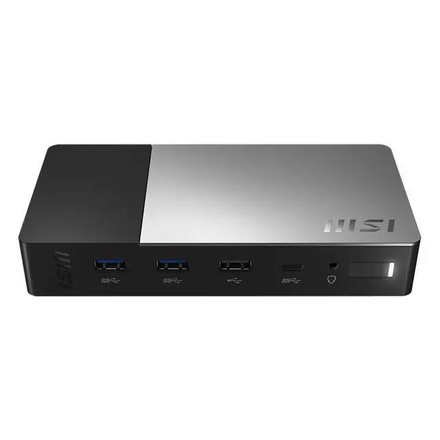 Alt view image 5 of 7 - MSI MS-1P15 USB-C Docking Station 4K HDMI DisplayPort LAN 120W Adapter