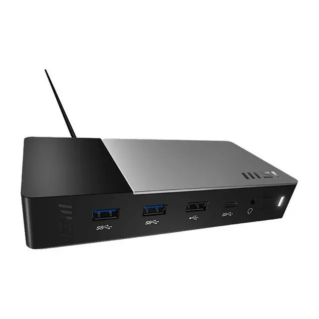 Alt view image 6 of 7 - MSI MS-1P15 USB-C Docking Station 4K HDMI DisplayPort LAN 120W Adapter