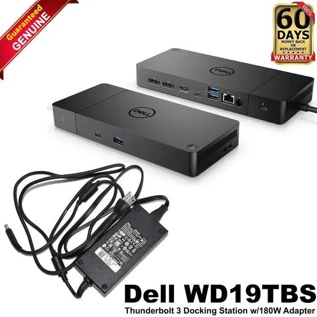 Main image of Dell WD19TBS K20A Thunderbolt 3 Docking Station with 180W AC Power Adapter