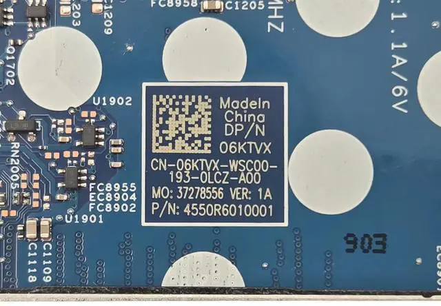 Alt view image 5 of 5 - Dell Inspiron 15 5510 5518 5410 Core i5-11320H 3.20GHz DDR4 Motherboard 6KTVX