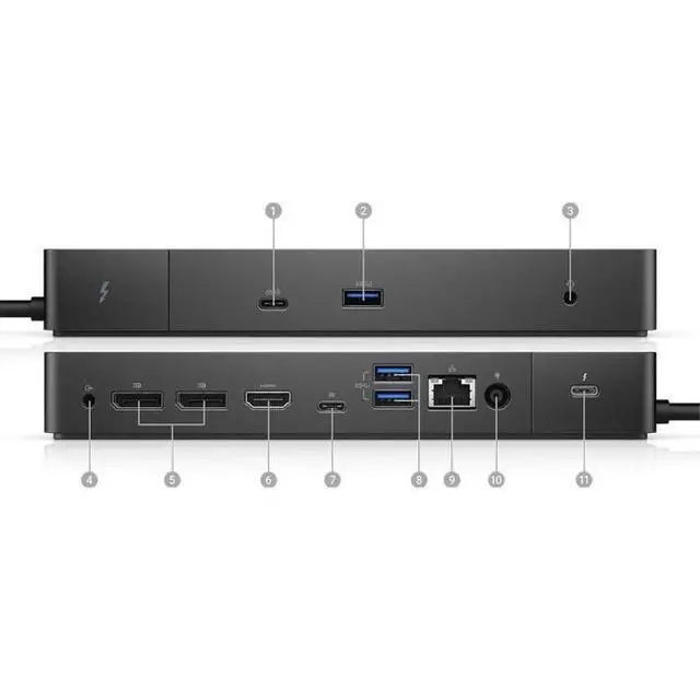 Alt view image 2 of 7 - Dell WD19TB K20A Thunderbolt 3 Docking Station with 180W AC Power Adapter