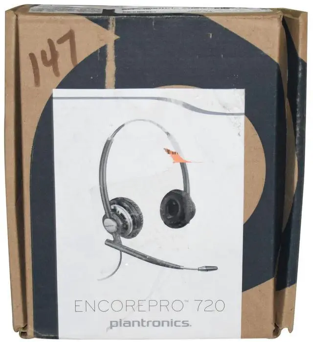 Alt view image 2 of 6 - Poly EncorePro HW720 Stereo Binaural Headset QD Wired Mic Black 805H6AA