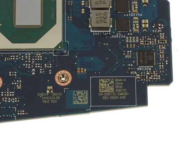 Alt view image 5 of 5 - Dell Precision 7540 Motherboard i7-9850H 2.6GHz Hex-Core CPU LA-H271P GRT7C