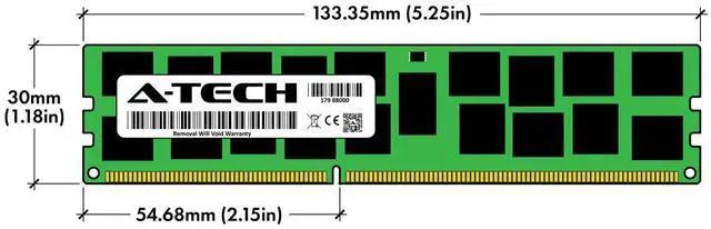 Alt view image 3 of 7 - (NOT FOR HOME PC!) A-Tech 16GB 2x 8GB 2Rx4 PC3-10600R DDR3 1333 MHz ECC RDIMM REG Server Memory RAM
